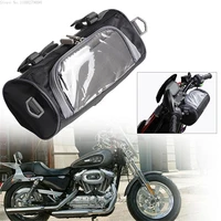 motorcycle handlebar bag 2 5l front fork head storage bag electric car waterproof touch screen storage bag for moto accessories