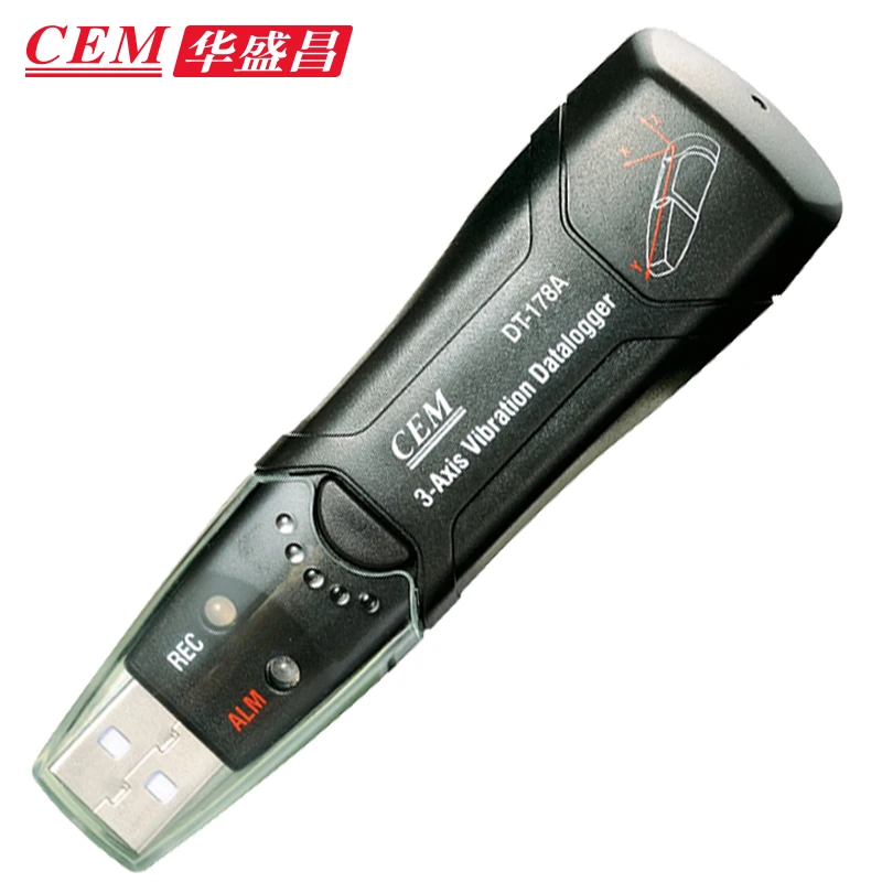 Emec DT-178A 3-осевой USB-регистратор данных с вибрацией и ускорением