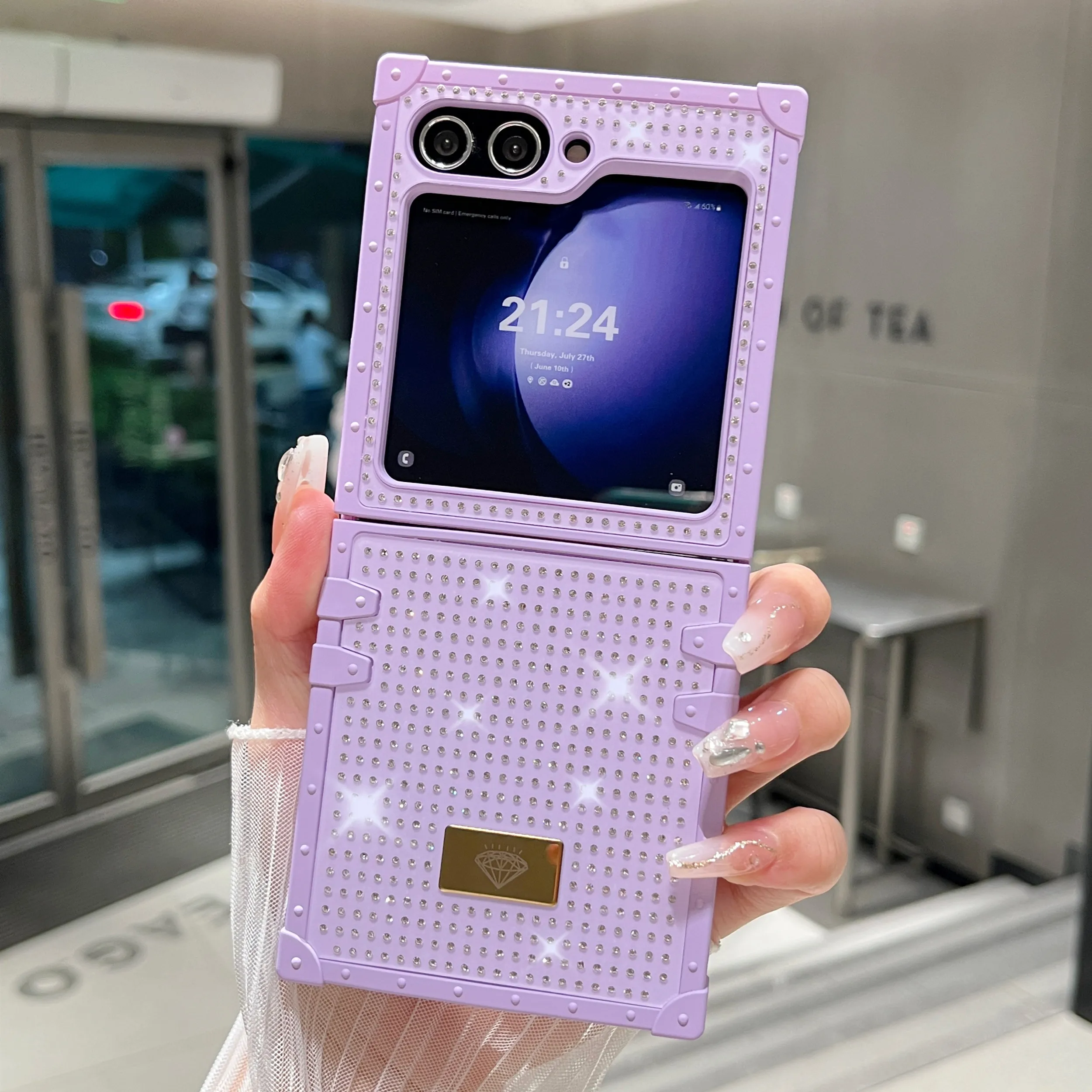 Глянцевый защитный чехол для Samsung Galaxy Z Flip 5 4 3 ZFlip5