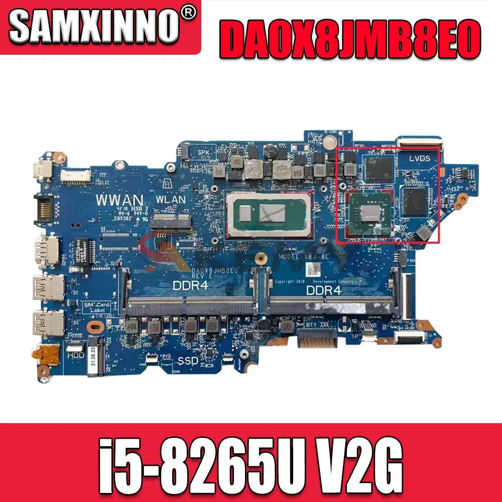 

For HP ProBook ProBook 440 450 G6 ZHAN 66 Pro 15 G2 Laptop Motherboard L44889-001 L44889-601 I5-8265U CPU MX130 2G GPU