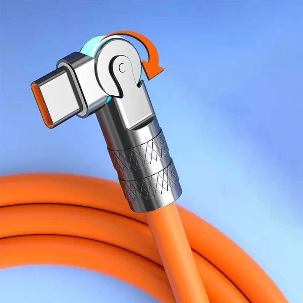180 вращающийся плетеный USB-кабель для передачи данных мобильного телефона из