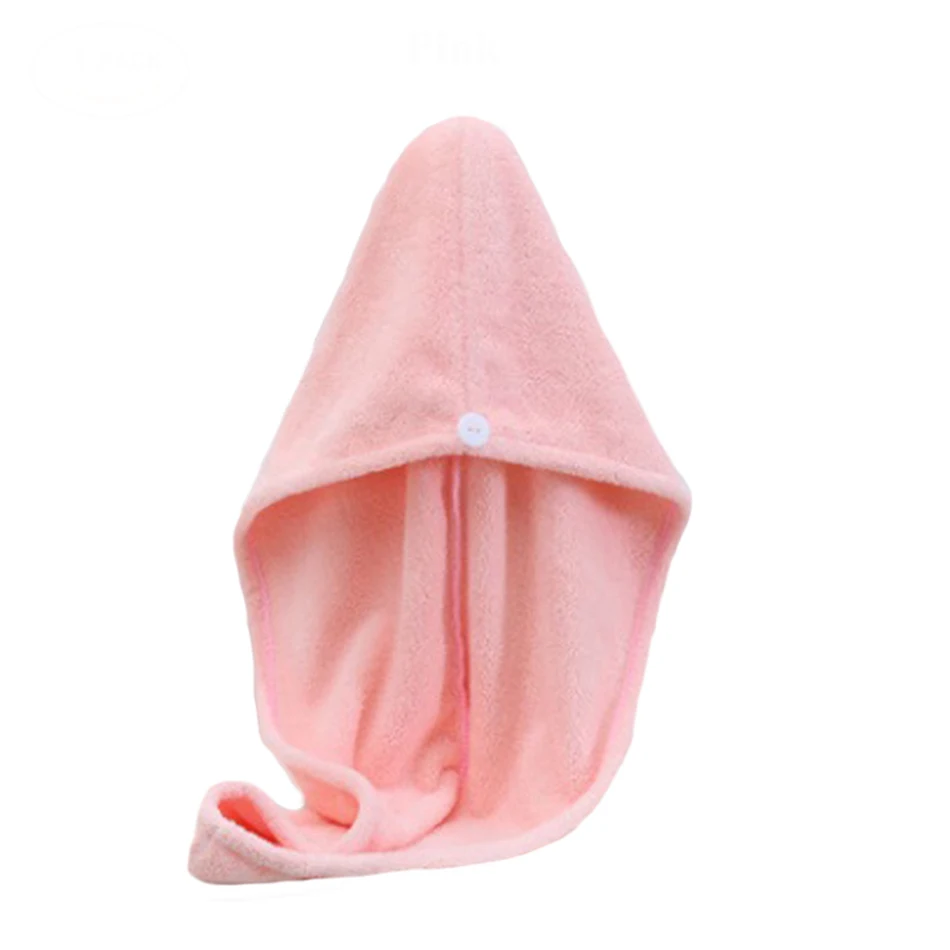 

Полотенце для сушки волос из микрофибры и полиэстера, быстросохнущая сушилка, банная оберточная шляпа для девушек и женщин, супервпитывающ...