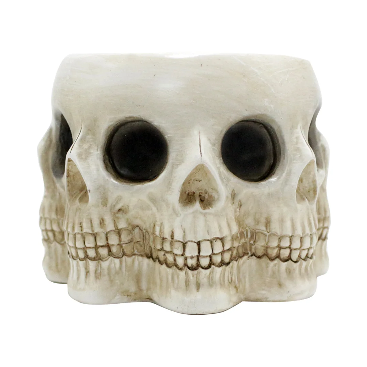 Ужасный многосторонний цветочный горшок в виде черепа женский домашний сад