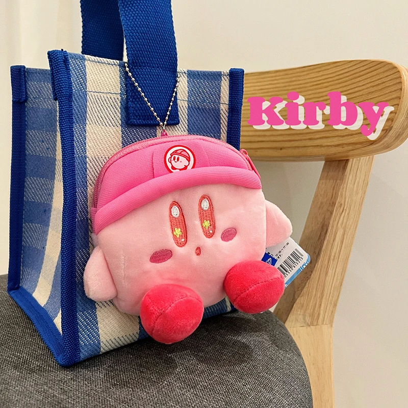 

Экшн-фигурки аниме Kirby, модель, плюшевые игрушки для детей, кавайная розовая мультяшная периферийная двухмерная Кошелек для монет Kirby