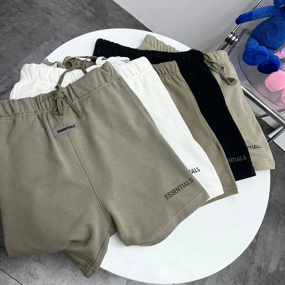 

Шорты спортивные для мужчин и женщин, базовые штаны из 100% хлопка, с надписью и логотипом в стиле хип-хоп, лето