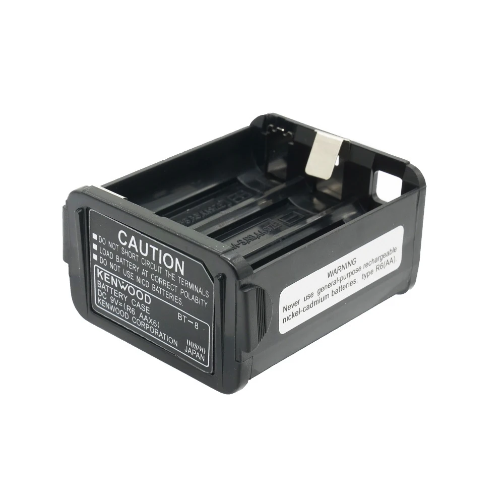 Фото Кейс для хранения 6 батарей AA BT-8 для радиостанций Kenwood TH-28, TH-48, TH-78HT, контейнер-держатель для аккумуляторов, аксессуары №3