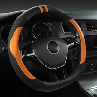 car steering wheel cover d shape for vw golf 7 polo 2014 2021 scirocco jetta 6 2017 2021 santana 2016 2021 auto accesorioss
