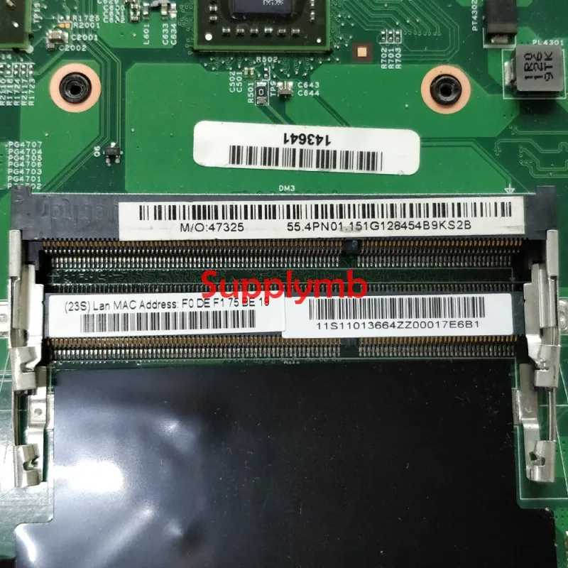 11S11013664 11013664 Motherboard 48.4PN01.021 E350 CPU for Lenovo B575 B575E NoteBook Laptop Mainboard Tested enlarge