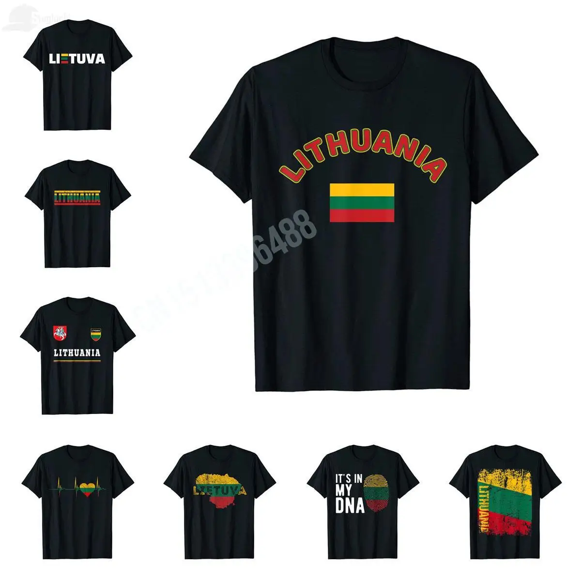

2022 Summer Lithuania Lithuanian Flag Lietuva T-Shirt For Men Women T Shirt Tops Cotton Tees