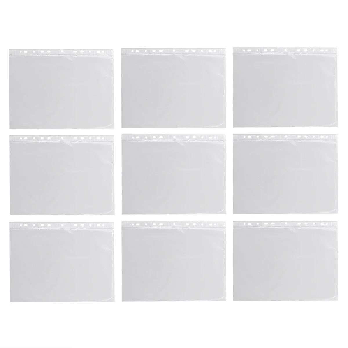 

100 Pcs Stationery Clear Binder PP Files Protective Films Envelope Folders Lightweight
