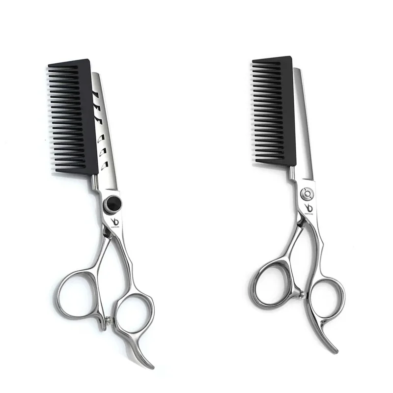 

New hair scissors Multifunctional Barber Scissors texturizing sheras 6-inch flat shear 440C scissor sharp and wear-resistant