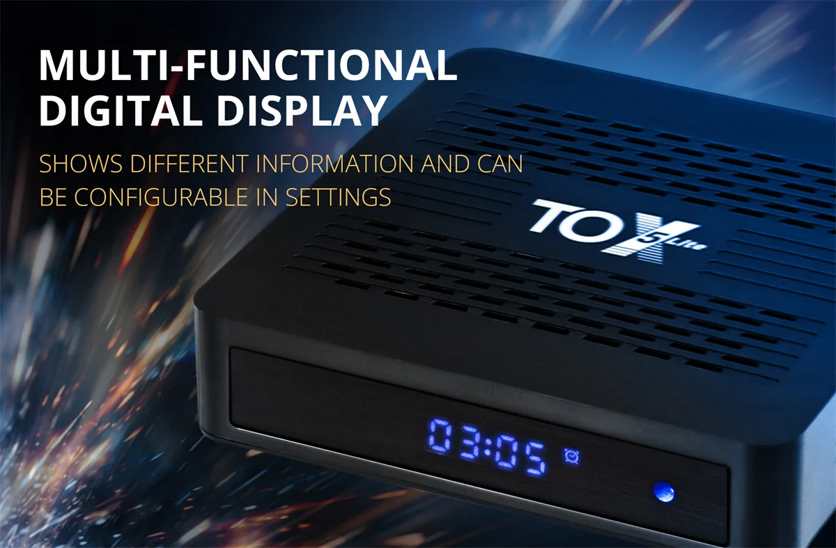 Фото Оригинальная ТВ-приставка Ugoos TOX5 Lite на Android 14, S905X5M, 2 ГБ ОЗУ, 32 ГБ памяти, двухдиапазонный Wi-Fi, LAN 1000 Мбит/с, BT4.1, H.265, 4K 60fps, DLNA. №1