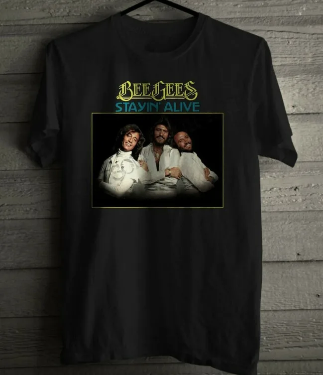 Футболка Bee Gees, футболка .. Художественная, полноразмерная, новая хлопковая футболка унисекс,! Футболка Bee Gees, футболка .. Художественная, полноразмерная, новая хлопковая футболка унисекс,!
