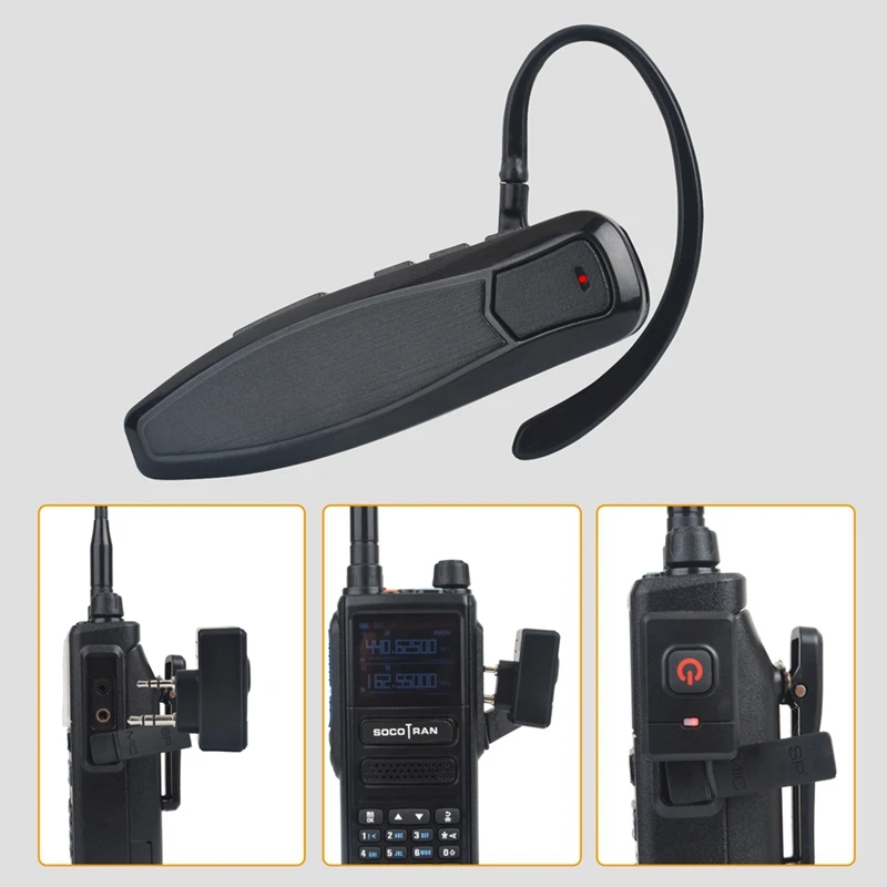 Беспроводная Bluetooth-гарнитура Walkie Talkie PTT наушник Hands-Free разъем K для KENWOOD адаптер