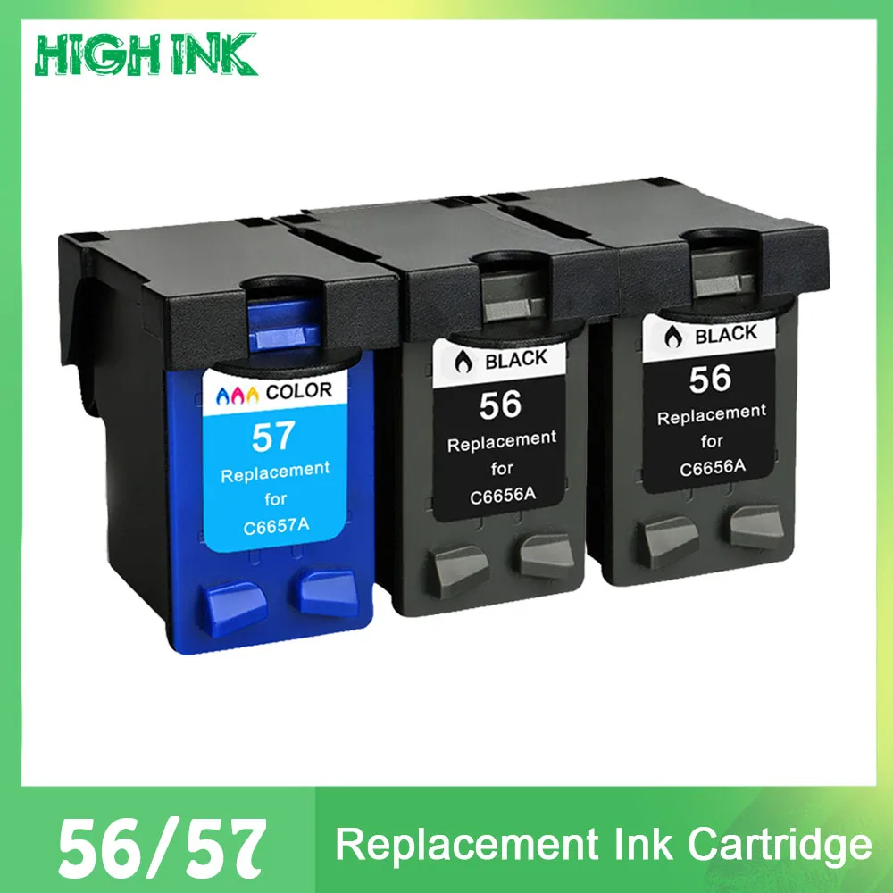 

56XL 57XL ink cartridge replacement for hp 56 57 hp56 hp57 Deskjet 450 450cbi 450ci 450wbt F4140 F4180 5150 5550 printer