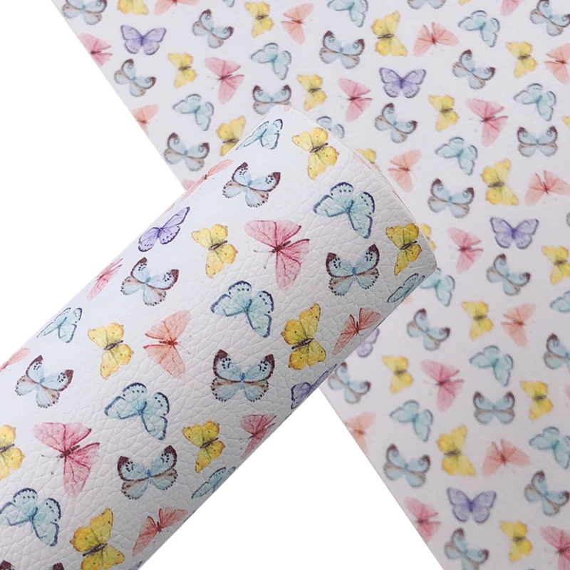 Новый Изысканный Акварельный узор Радуга 30x2 2 см/A4 бабочка из искусственной кожи