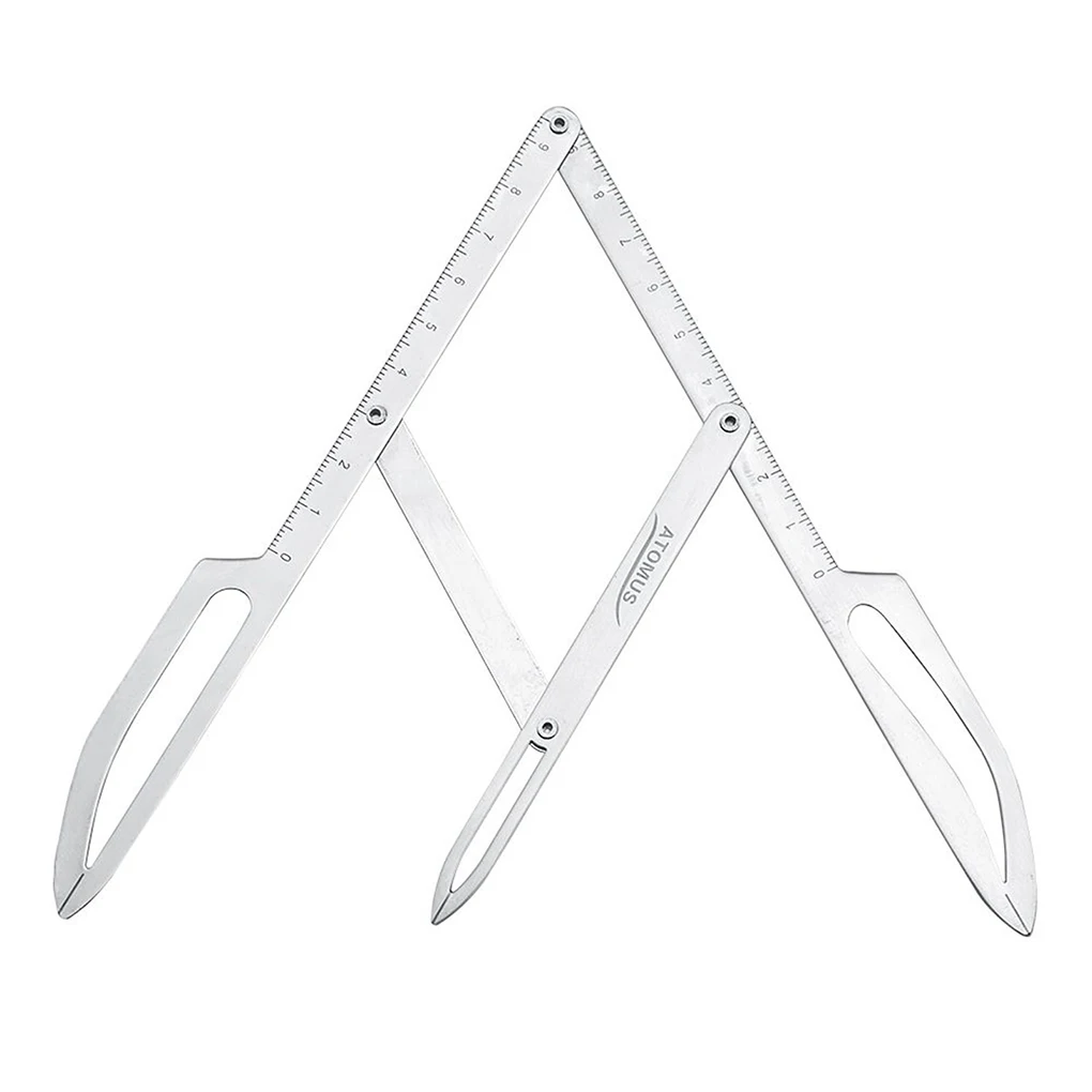 

Штангенциркуль, портативная линейка для бровей из нержавеющей стали, шаблон, гибкий Перманентный макияж, измерение позиционирования, трафа...