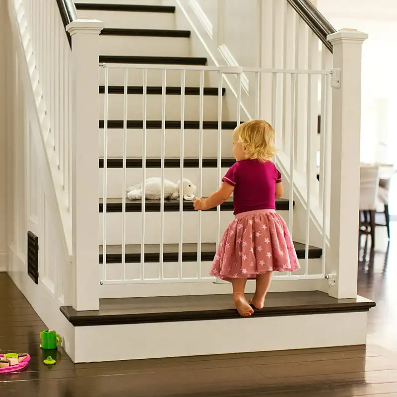 

Extending XL Tall and Wide Hardware Baby Gate, White