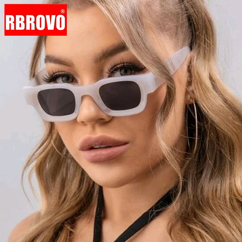 

RBROVO 2022 Квадратные ретро солнцезащитные очки женские панковские дизайнерские очки мужские/женские роскошные Брендовые очки женские вечерн...