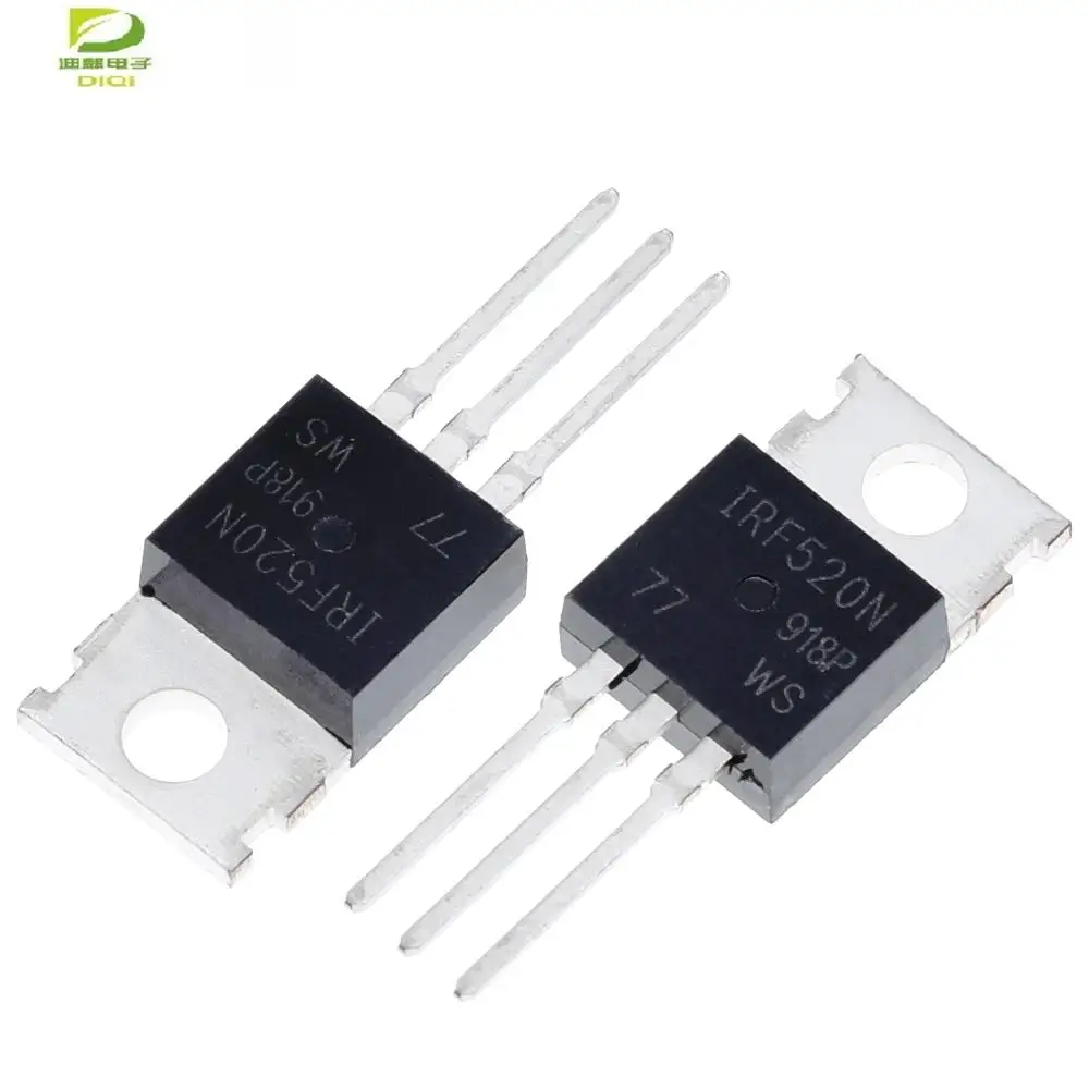 

10PCS IRF520 IRF520N TO-220 N-Channel IR Power MOSFET New original