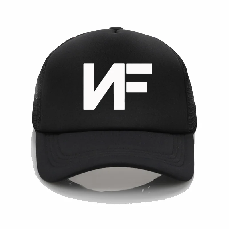 

Бейсболка NF с музыкальным принтом для мужчин и женщин, крутая летняя кепка-тракер с сеткой, регулируемая бейсболка