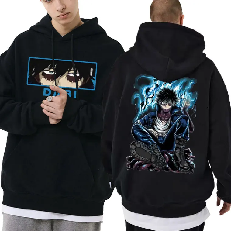 

Japanese Anime My Hero Academia Todoroki Dabi Graphic Hoodie Male Fashion Trend Sweatshirt Men Women Manga y2k Oversized Hoodies