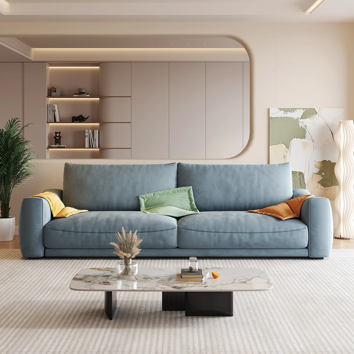 Скандинавская итальянская Минималистичная технология фланелевый