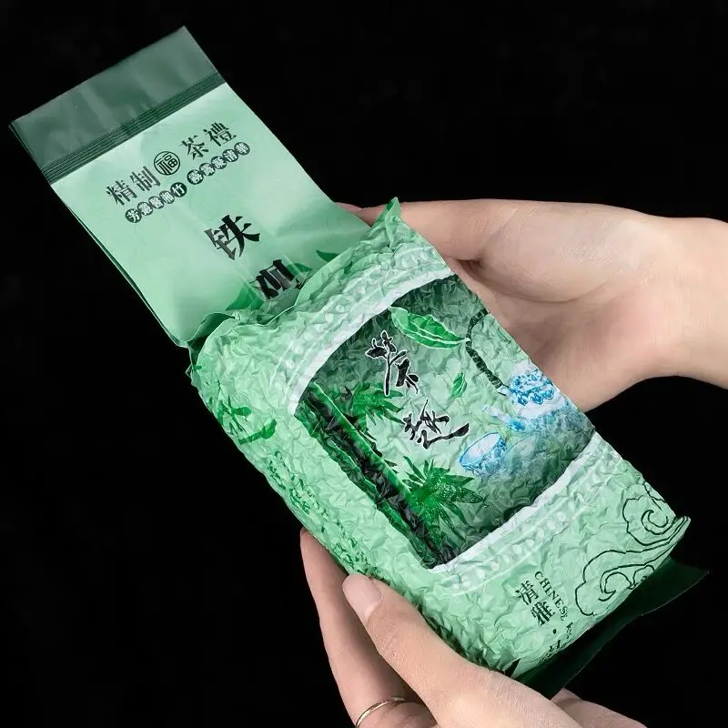 

250g Chinese Jasmine Green Tea Tie Guan Yin Da Hong Pao Taiwan Milk Oolong Anji 2023 Recyclable Zipper Bag Sealed Packaging Bag