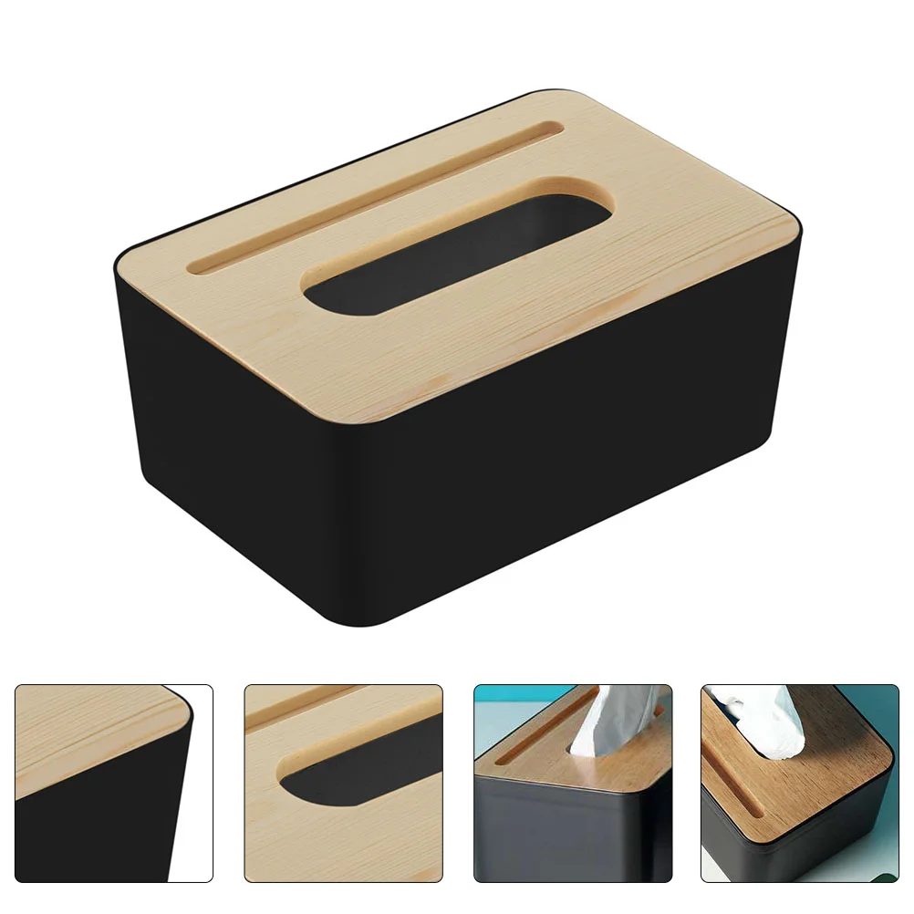 

1pc Household Tissue Box Creative Tissue Storage Container Phone Support Rack