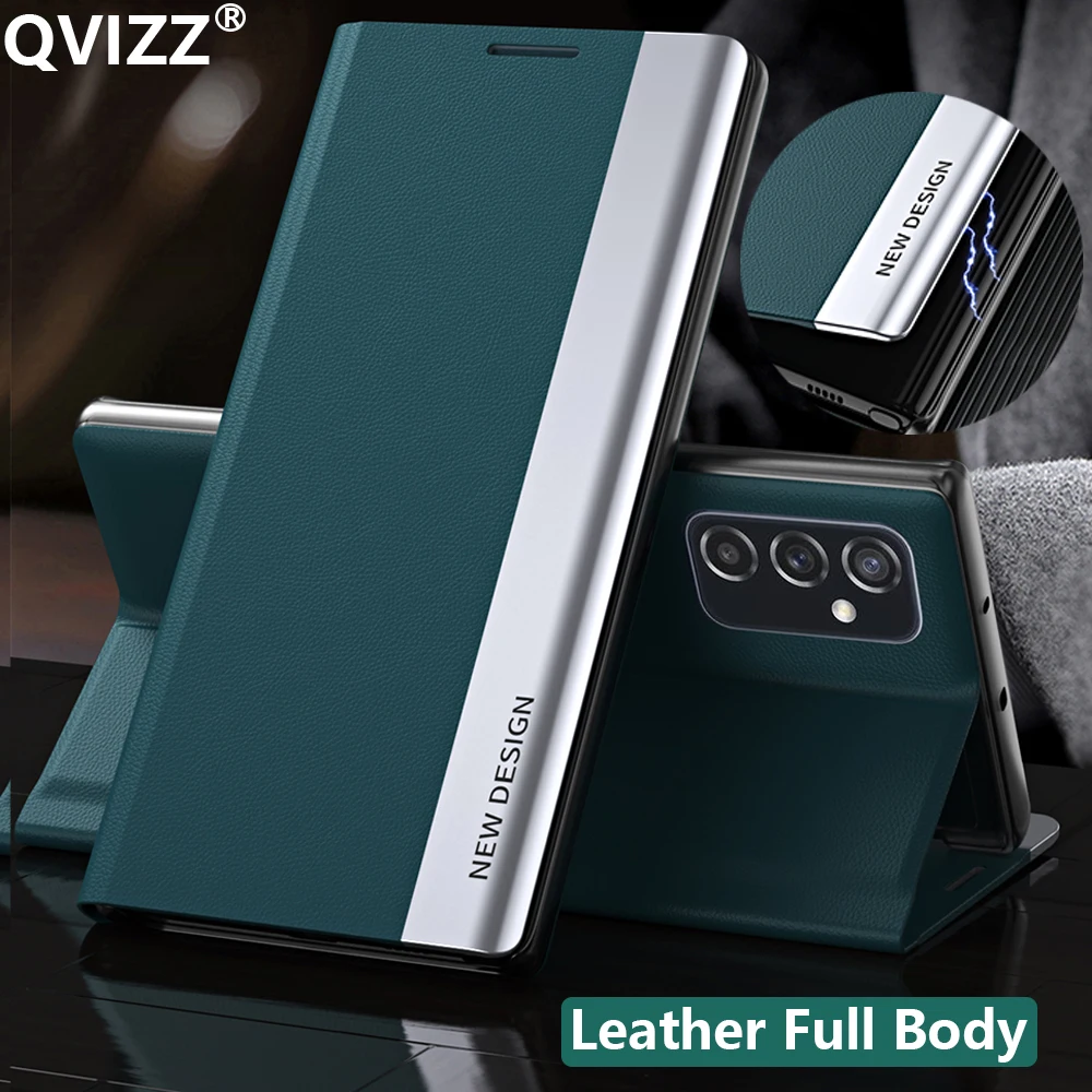 

Leather Magnetic Flip Case For Samsung Galaxy M52 M11 M23 M21 M30S M31 M31S M51 M62 M60S M80S 360° Full Body Luxury Back Cover