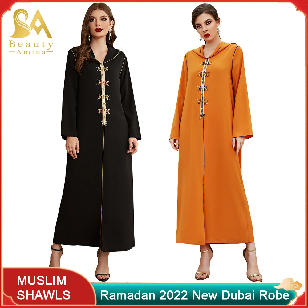 Ramadan Abaya Prayer Dress Islamic Abayas For Women Dubai 2022 Long Evening Dress Muslim Fashion Turkey Dresses Abayas For Women