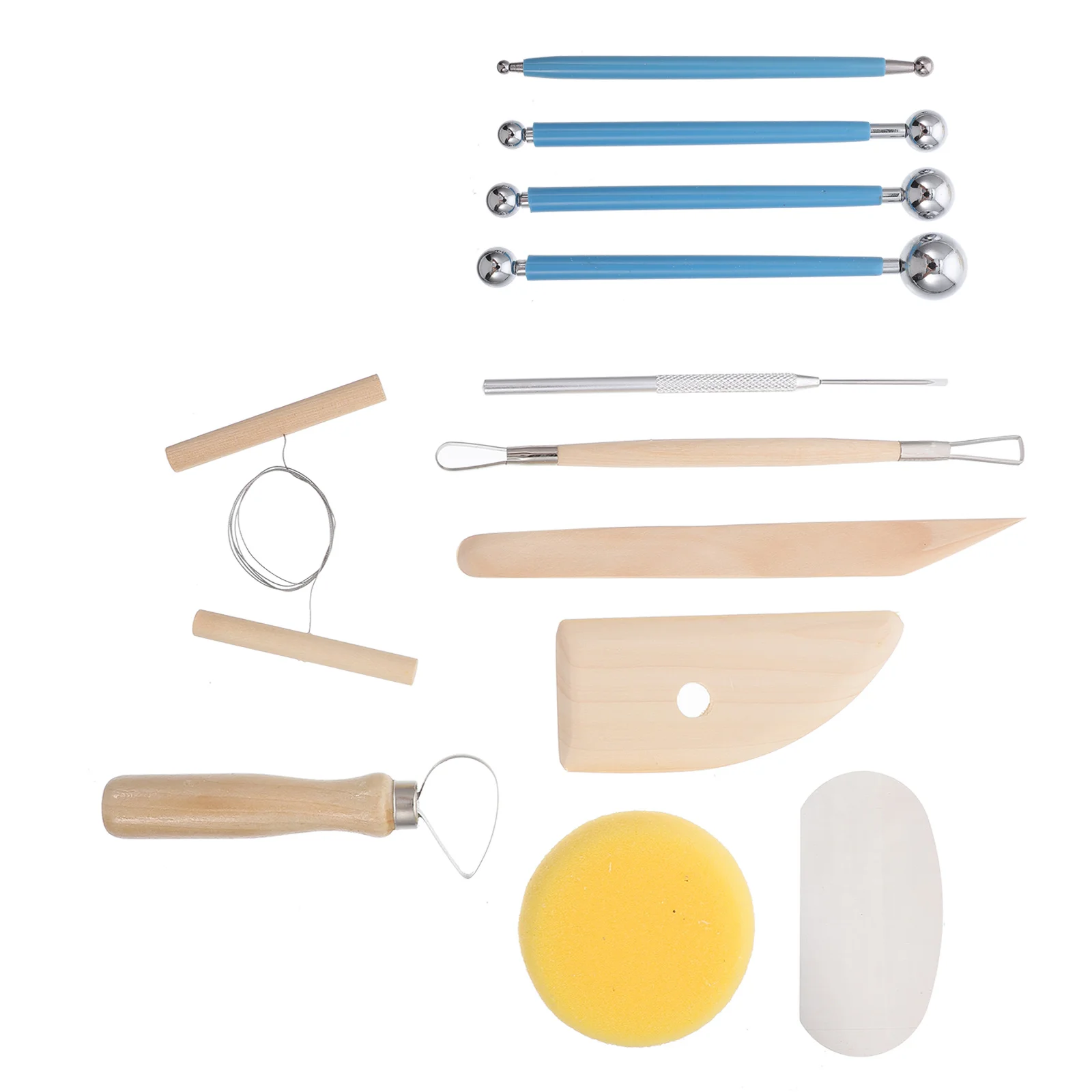 

2 Sets Clay Sculpting Tools Practical DIY Versatile Fine Pottery Tool Gift Clay Tool