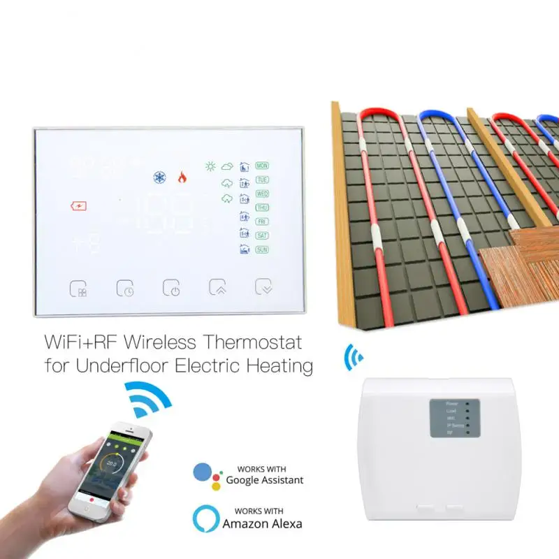

Термостат Aubess умный с поддержкой Wi-Fi и голосовым управлением
