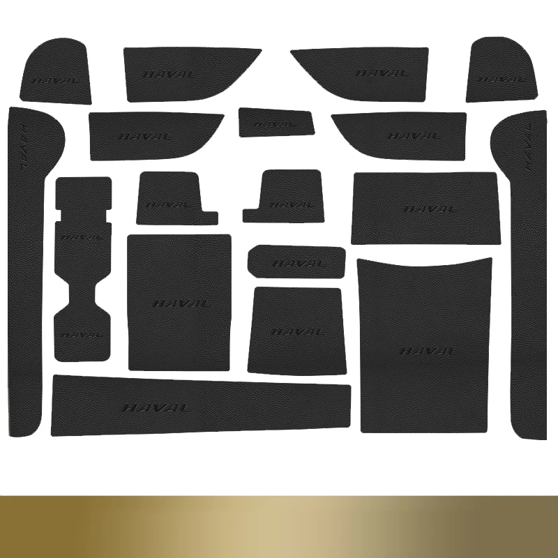 

Автомобильный нескользящий коврик для Haval M6 2024 2023 2-го поколения M6 Plus, накладка на дверь из искусственной кожи, подставка под ворота и чашку, автомобильные аксессуары