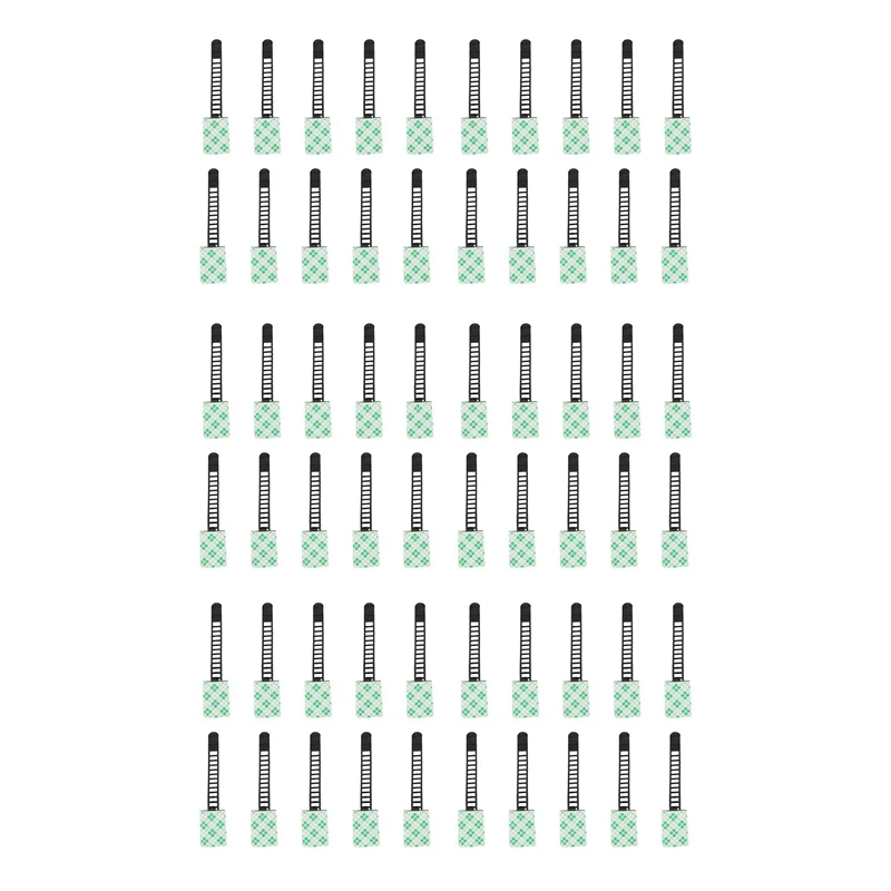 

60Pcs Black Sticky Adjustable Wire Ties Cable Clips Clamp Plastic Self Adhesive Cable Ties Fix Holder Clips