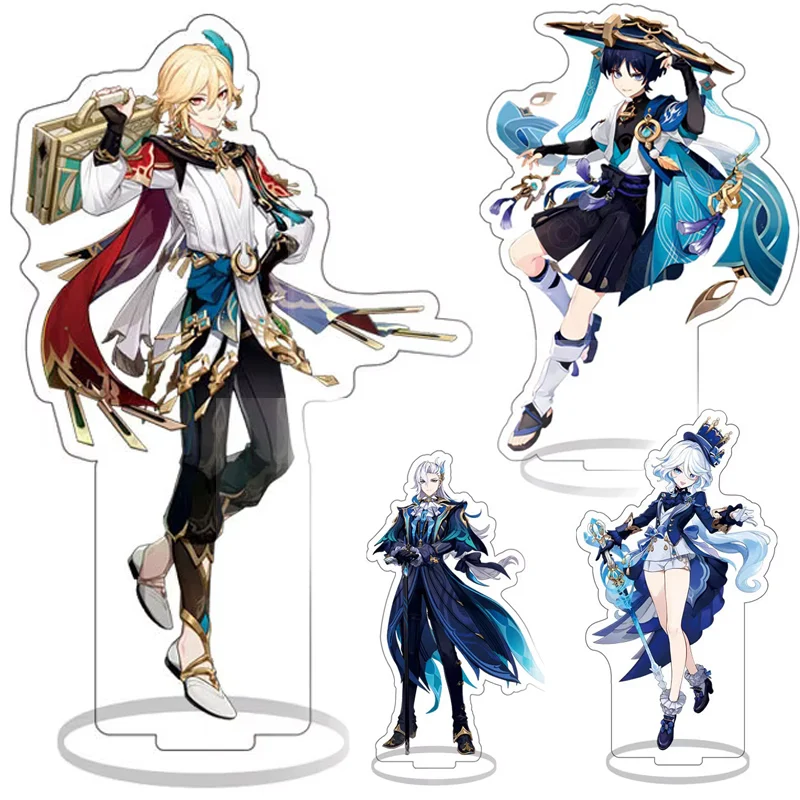 Furina Kaveh Wanderer Wriothesley Neuvillette Acrylic Figures Stand Character Action Model Room Table Decor Anime Gensh Impact