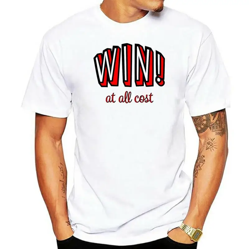 

Мужская дышащая футболка WIN at all, белая мягкая Повседневная футболка с коротким рукавом, лето