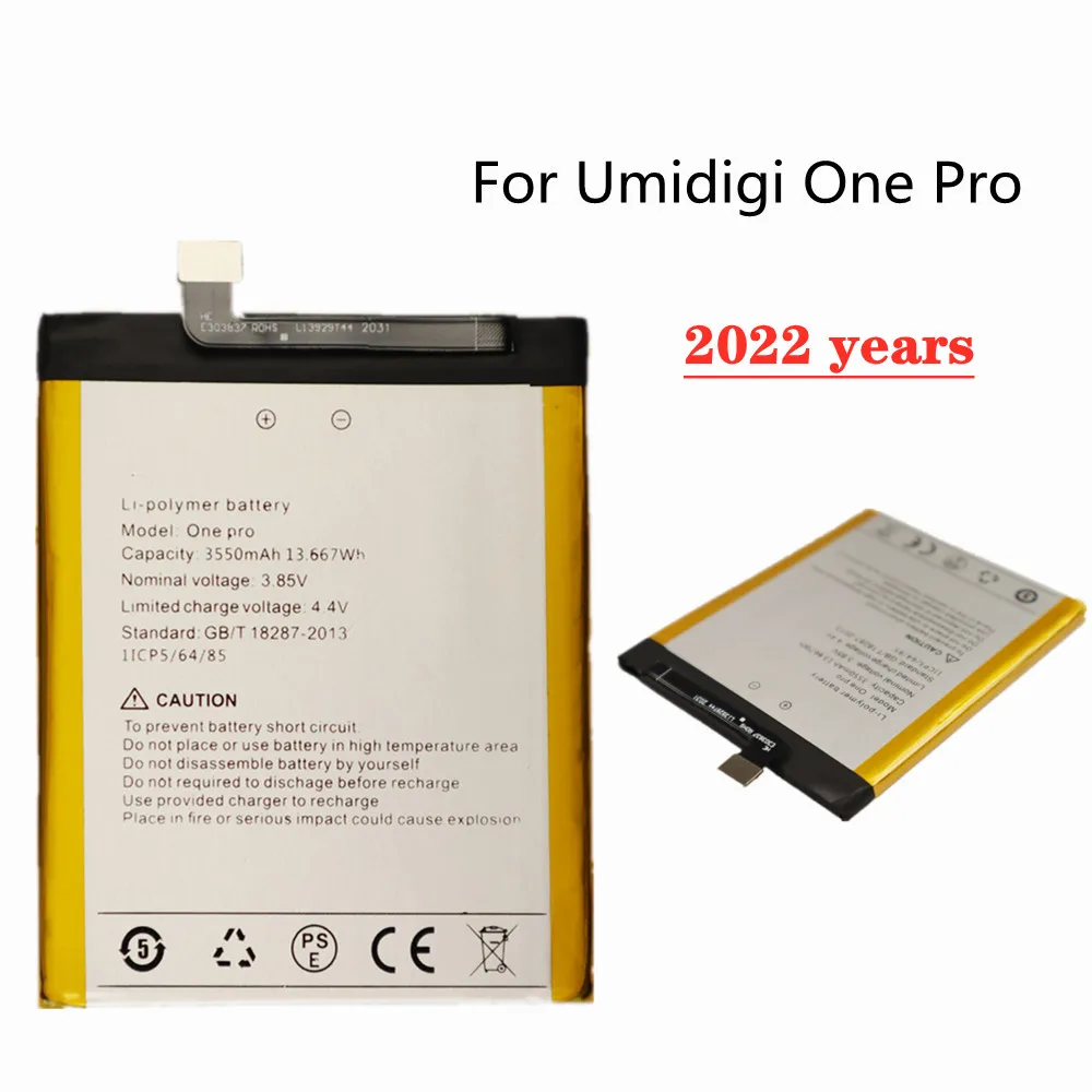 

2022 years High Quality Original 3550mAh UMI Battery For Umidigi One Pro OnePro Phone Bateria In Stock
