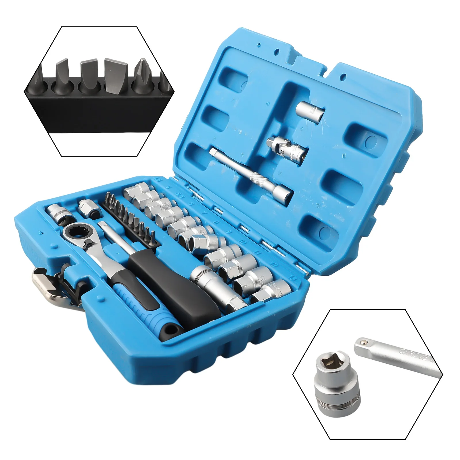Withstand High Torque Car Auto Repair Tool Chrome-vanadium Steel Screwdriver Wrench Kit For Home Repairs