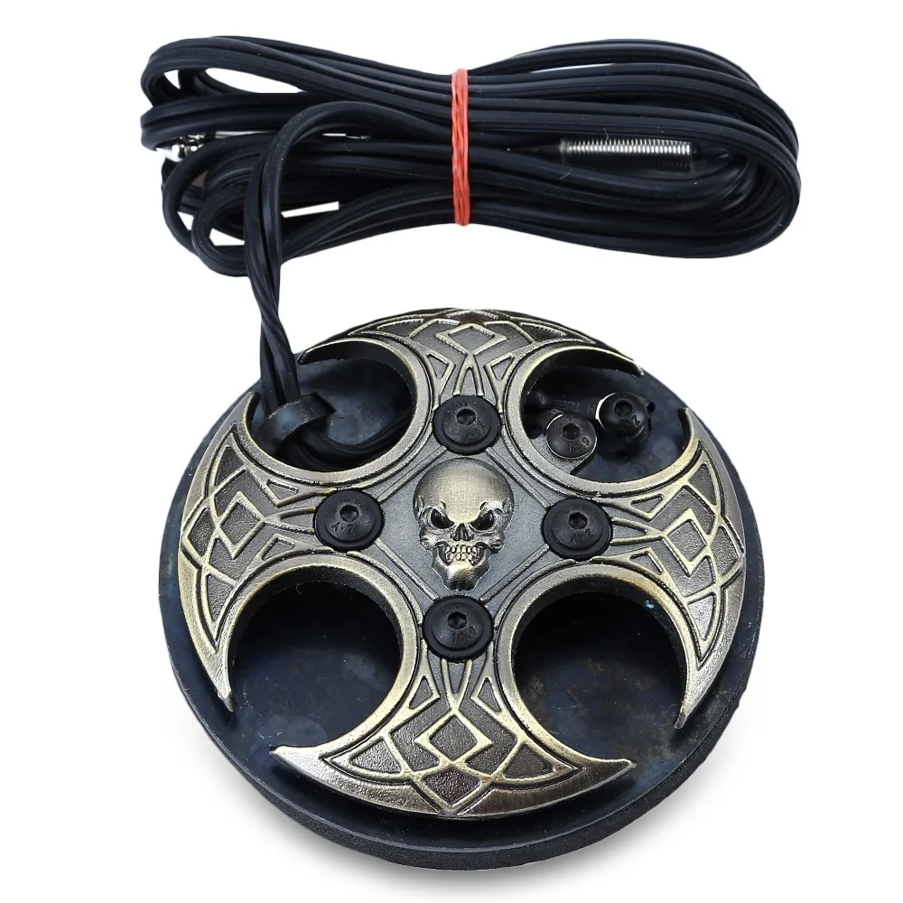 

Sdotter Professional Stable Alloy Skull Round Tattoo Machine Power Supply Shantou Portable Foot Pedal Switch