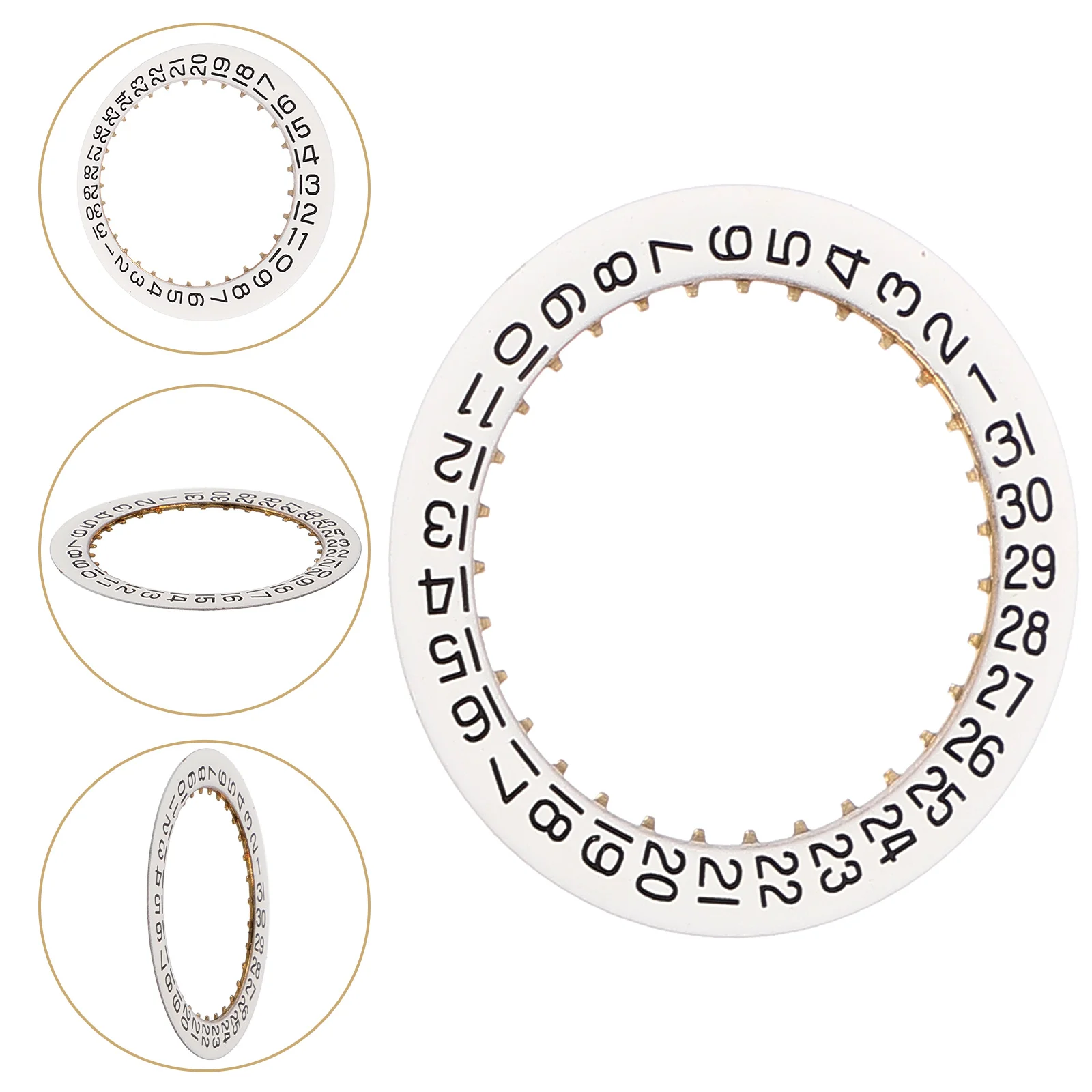 Calendar Disc Ring Watch Mechanical Dial Date Lightweight Replacement Day Repairing Metal Male