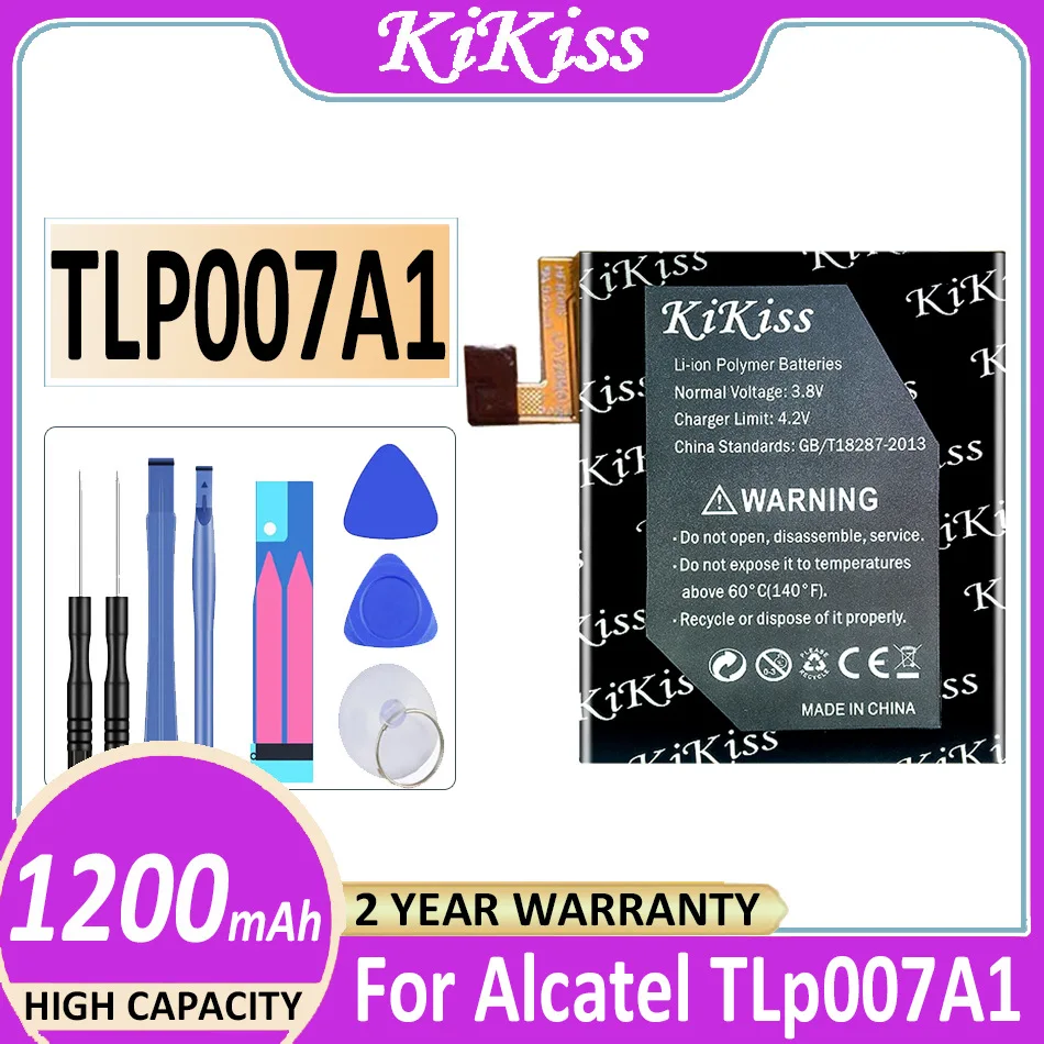 

Original KiKiss Powerful Battery 1200mAh for Alcatel TLp007A1 Bateria