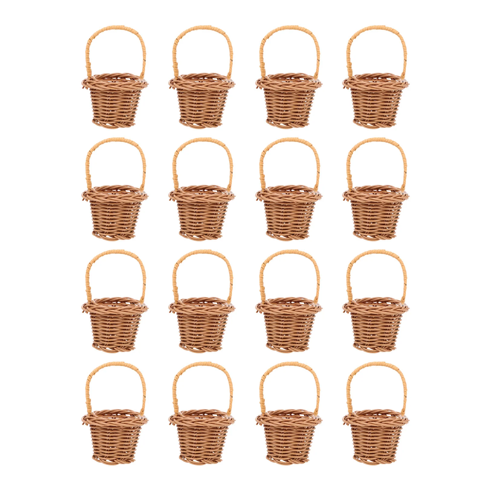 

Basket Mini Woven Photo Prop Picnic Decor Petal Baskets Home Handlewicker Candy Delicate Small Wedding Handhelddollhouse