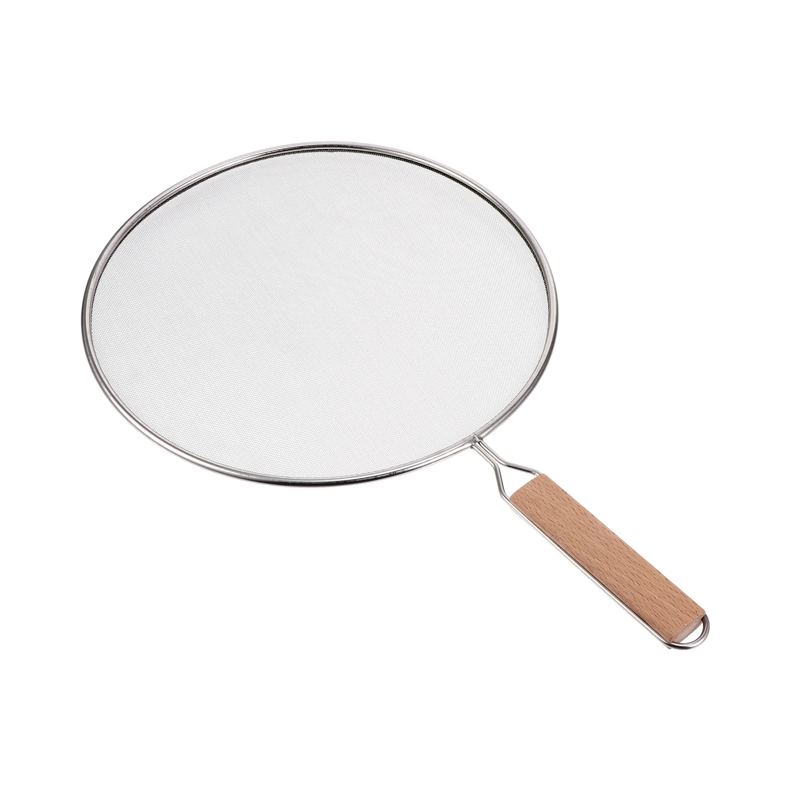 

Splatter Guard Screen Pan Frying Grease Oil Mesh Cover Stainless Steel Shield Lid Pot Anti Strainer Handle Skillet Proof Scald