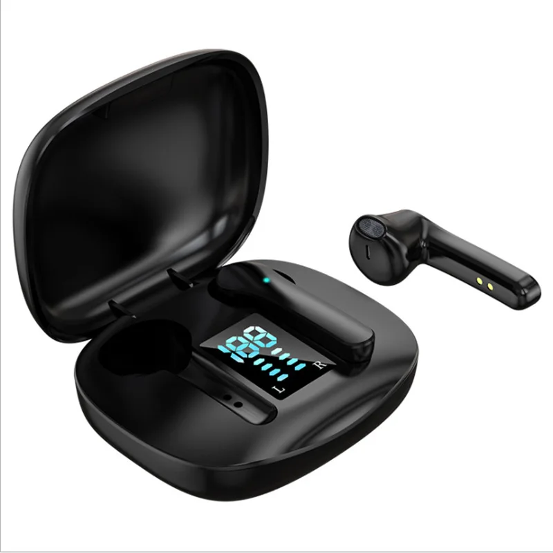 

Smart bluetooth earphones sports earphones cool waterproof with charging compartment long standby wireless game noise reduction