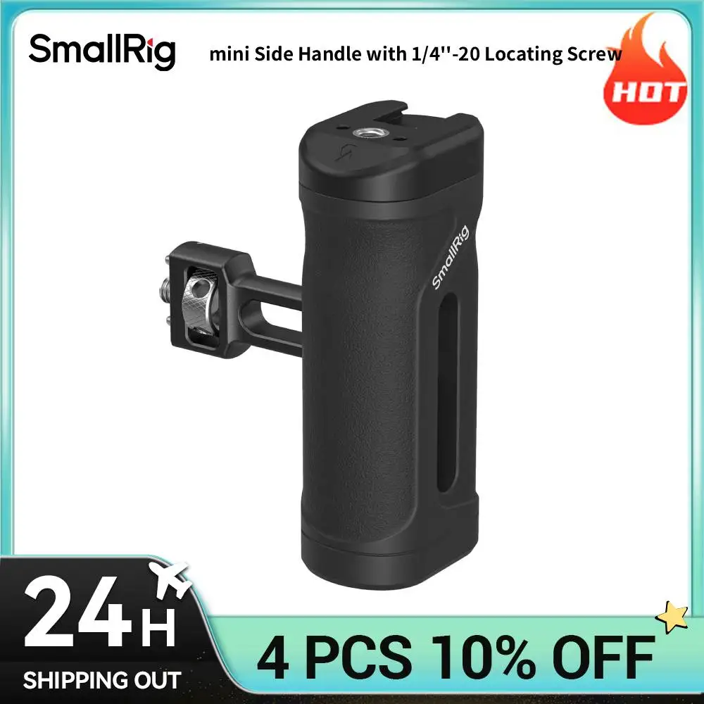 Фото Мини-боковая рукоятка SmallRig с креплением 1/4''-20, вертикальной регулировкой и возможностью установки на 30-мм креплениях Magic Arms, микрофоны, мониторы, световые приборы. №1