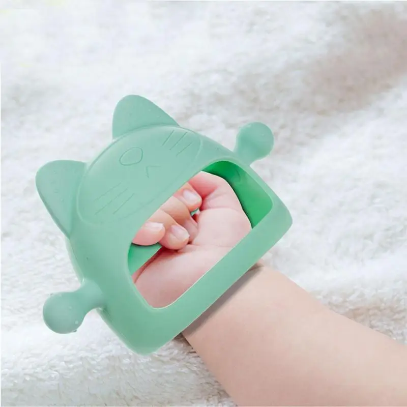 

Baby Teether Gloves Pacifier Kids Teething Silicone Newborn Dental Care Gums Anti-eating Hand ​Molar Stick Baby Accessories