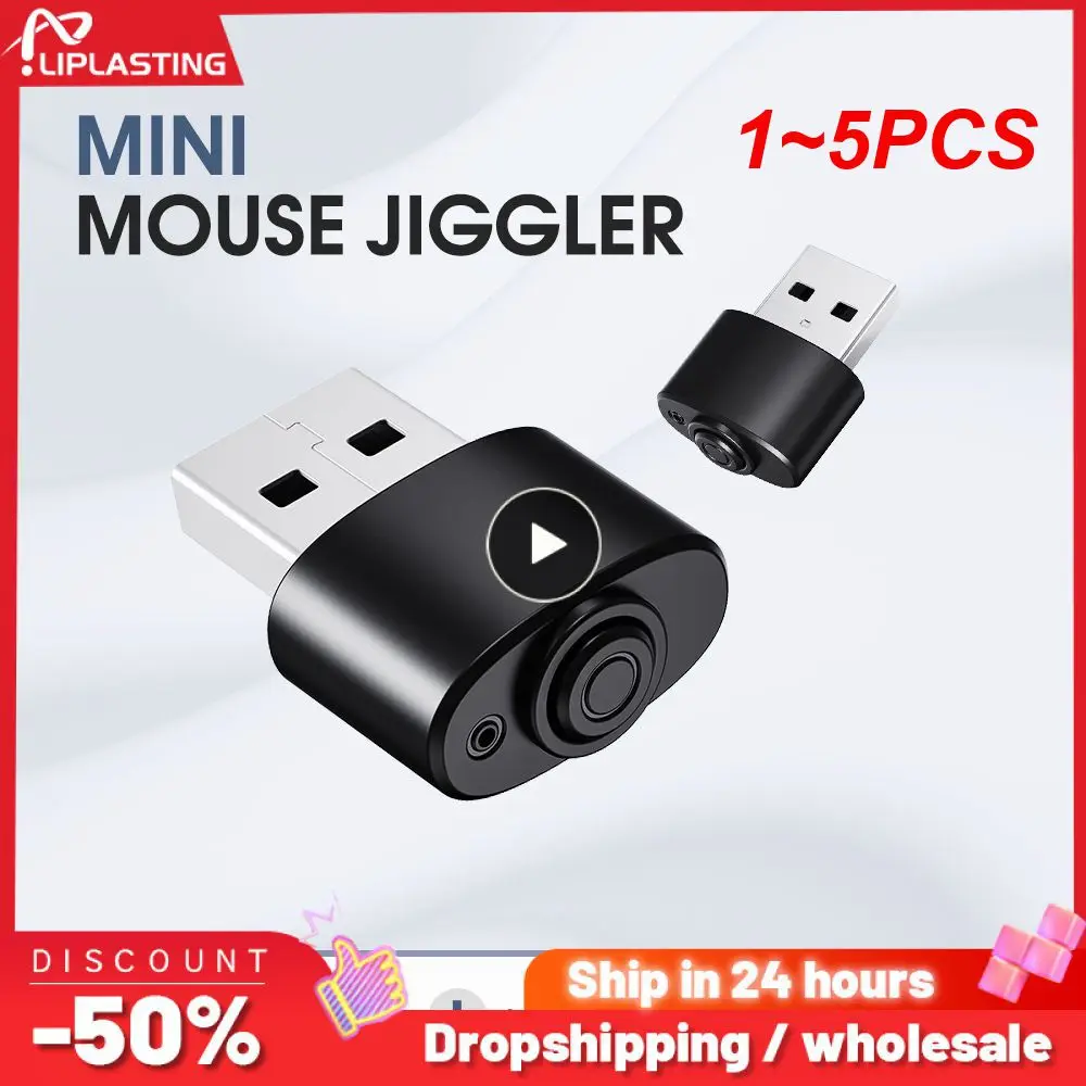 

1~5PCS Mouse Jiggler Mouse Shaker Device USB Port Keep Compute/ PC/ Laptop Awake Undetectable Automatic Computer Mouse Jiggler