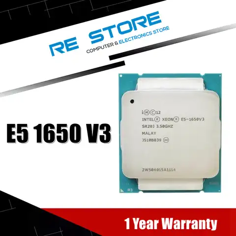 Процессор Intel Xeon E5 1650 V3 SR20J 3,5 ГГц 6 ядер 140 Вт Разъем LGA 2011-3 процессор E5 1650V3 б/у