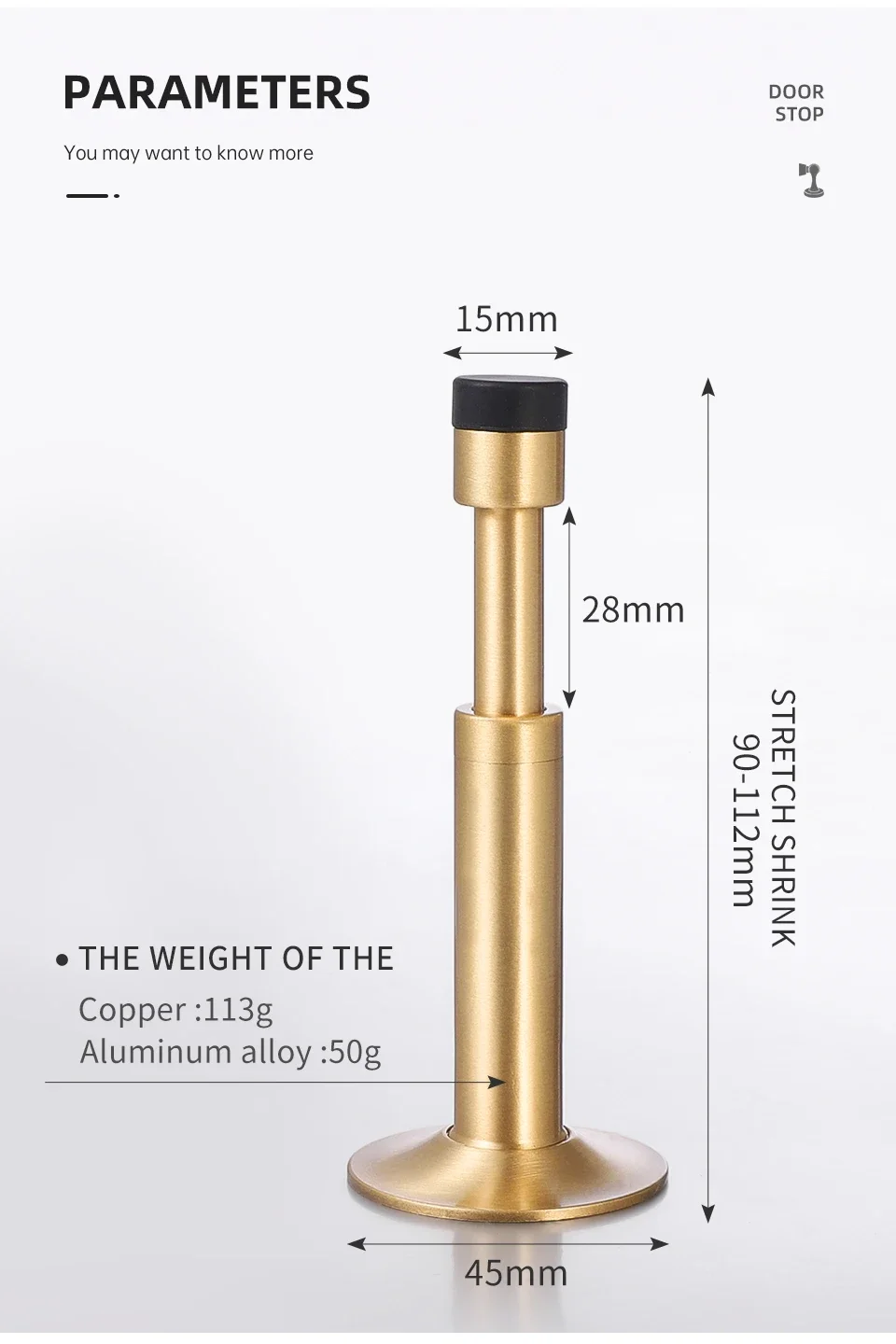 

BETOCI гидравлический дверной ограничитель из меди